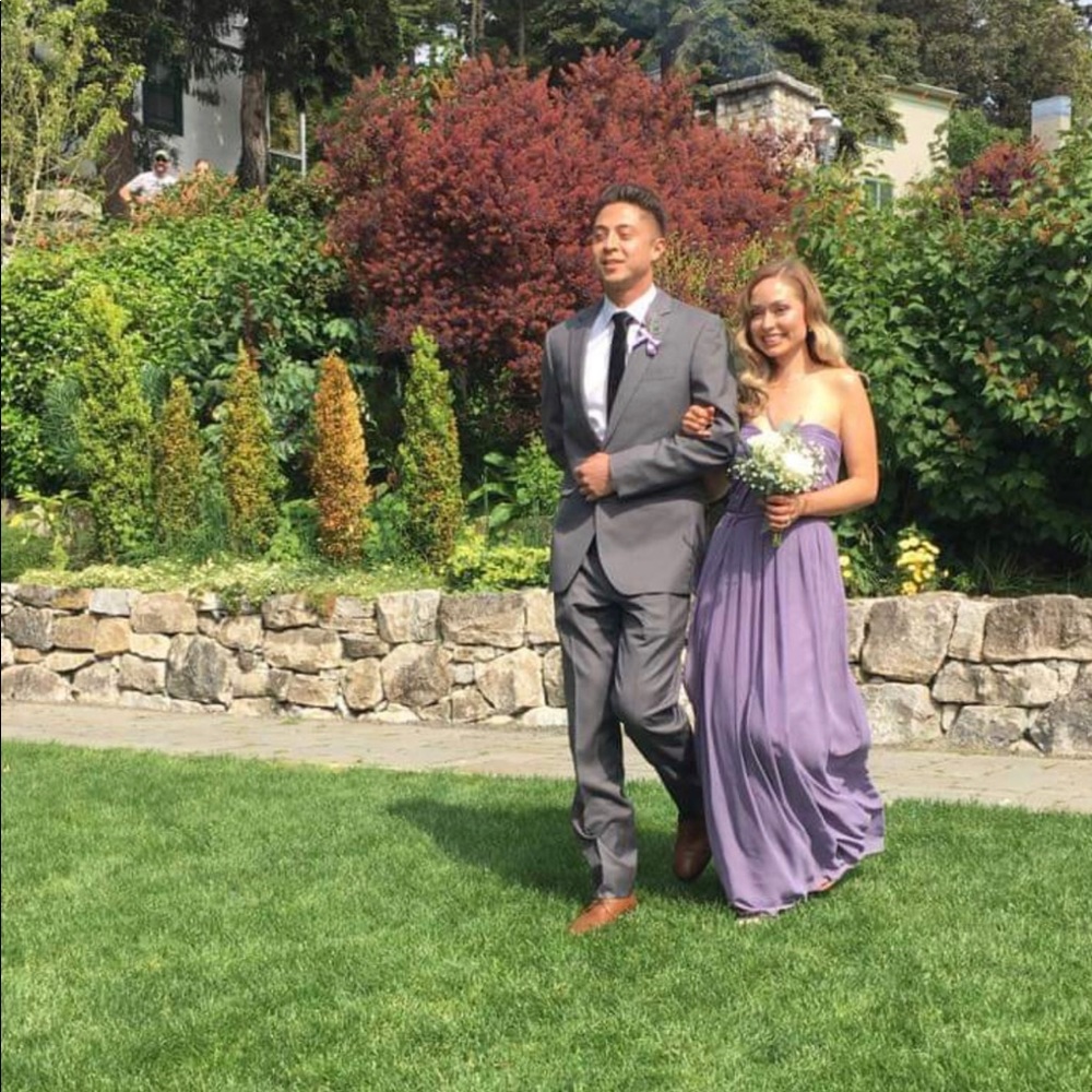 DESSY COLLECTION LAVENDER BRIDESMAID DRESS